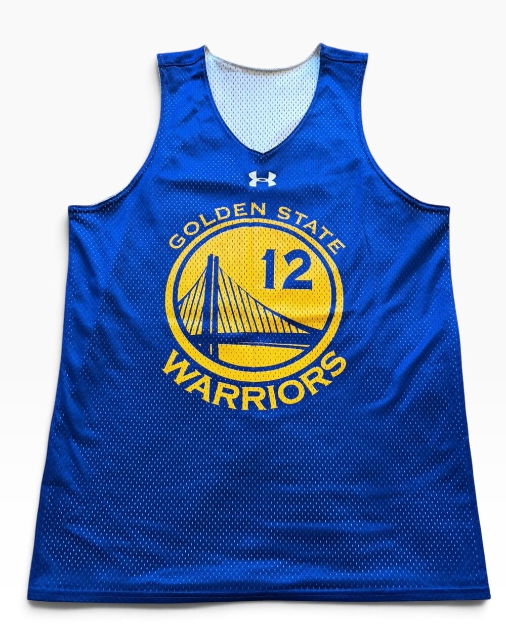 Under Armour Golden State Warriors Reversible Mesh Basketball Jersey #12  Blue